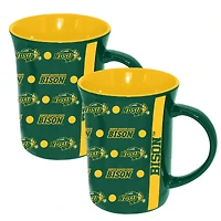 The Memory Company NDSU Bison 2-Pack 15oz. Line Up Ceramic Mugs
