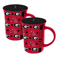 The Memory Company Georgia Bulldogs 2-Pack 15oz. Line Up Ceramic Mugs