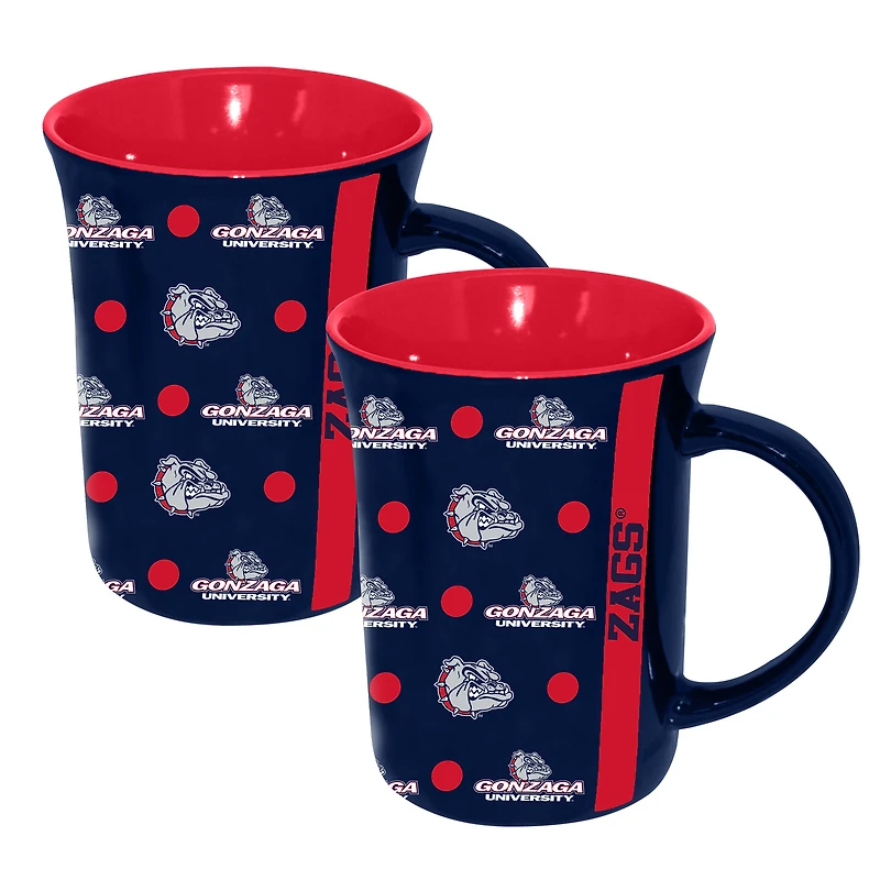 The Memory Company Gonzaga Bulldogs 2-Pack 15oz. Line Up Ceramic Mugs