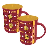 The Memory Company Minnesota Duluth Bulldogs Two-Pack 15oz. Line Up Ceramic Mugs