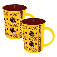 The Memory Company Washington Commanders Two-Pack 15oz. Line Up Ceramic Mugs