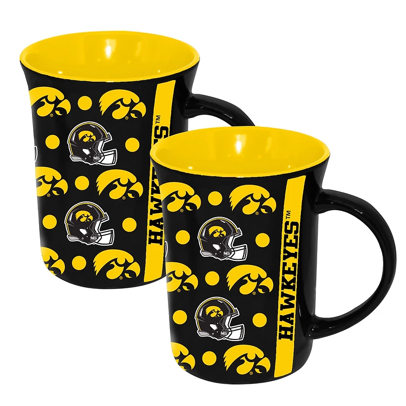 The Memory Company Iowa Hawkeyes 2-Pack 15oz. Line Up Ceramic Mugs