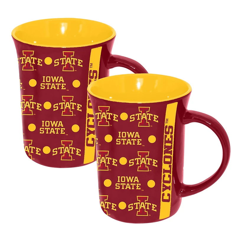 The Memory Company Iowa State Cyclones 2-Pack 15oz. Line Up Ceramic Mugs