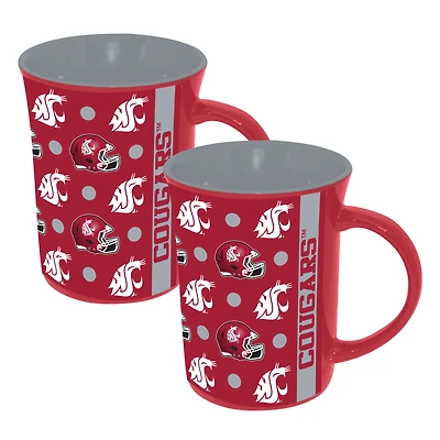 The Memory Company Washington State Cougars Two-Pack 15oz. Line Up Ceramic Mugs