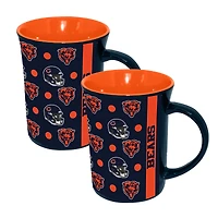 The Memory Company Chicago Bears Two-Pack 15oz. Line Up Ceramic Mugs