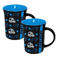 The Memory Company Carolina Panthers Two-Pack 15oz. Line Up Ceramic Mugs