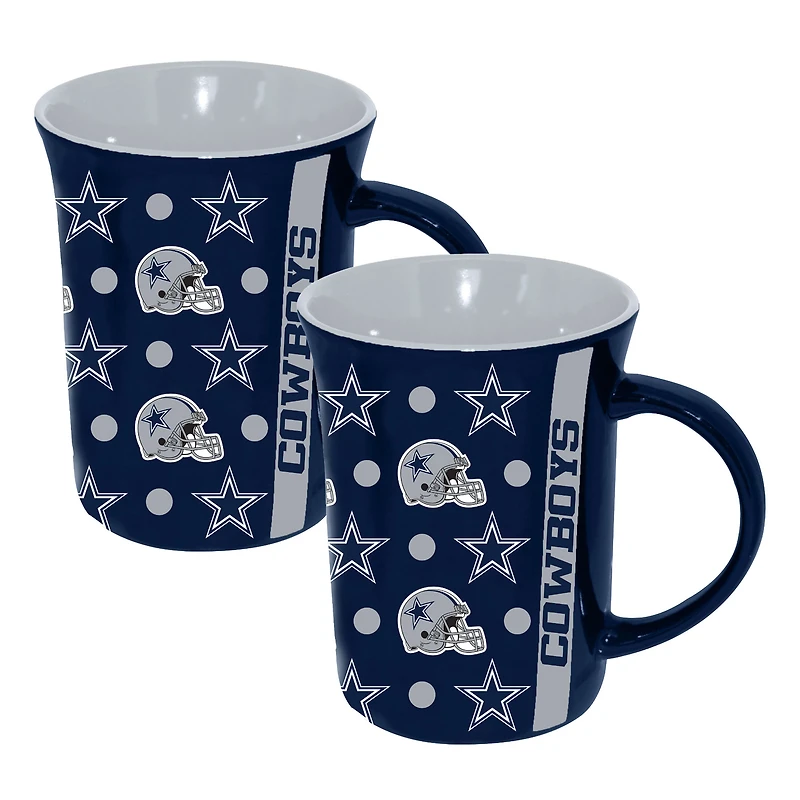 The Memory Company Dallas Cowboys Two-Pack 15oz. Line Up Ceramic Mugs