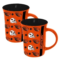 The Memory Company Oregon State Beavers 2-Pack 15oz. Line Up Ceramic Mugs