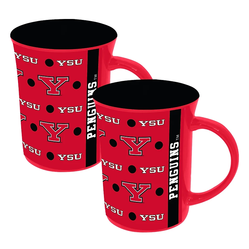 The Memory Company Youngstown State Penguins Two-Pack 15oz. Line Up Ceramic Mugs