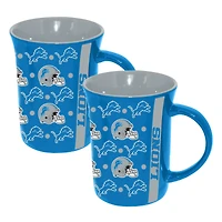 The Memory Company Detroit Lions Two-Pack 15oz. Line Up Ceramic Mugs