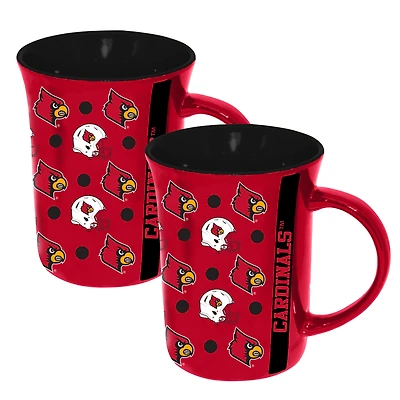 The Memory Company Louisville Cardinals 2-Pack 15oz. Line Up Ceramic Mugs