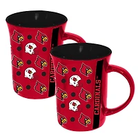 The Memory Company Louisville Cardinals 2-Pack 15oz. Line Up Ceramic Mugs