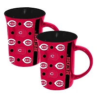 The Memory Company Cincinnati Reds Two-Pack 15oz. Line Up Ceramic Mugs