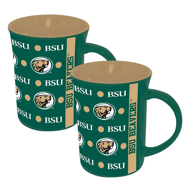 The Memory Company Bemidji State Beavers Two-Pack 15oz. Line Up Ceramic Mugs