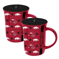 The Memory Company Arkansas Razorbacks 2-Pack 15oz. Line Up Ceramic Mugs