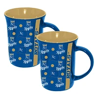 The Memory Company Kansas City Royals Two-Pack 15oz. Line Up Ceramic Mugs