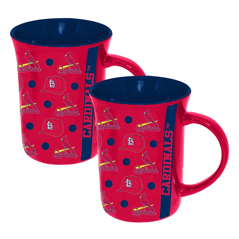 The Memory Company St. Louis Cardinals Two-Pack 15oz. Line Up Ceramic Mugs