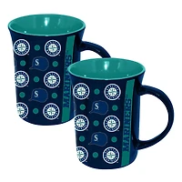The Memory Company Seattle Mariners Two-Pack 15oz. Line Up Ceramic Mugs