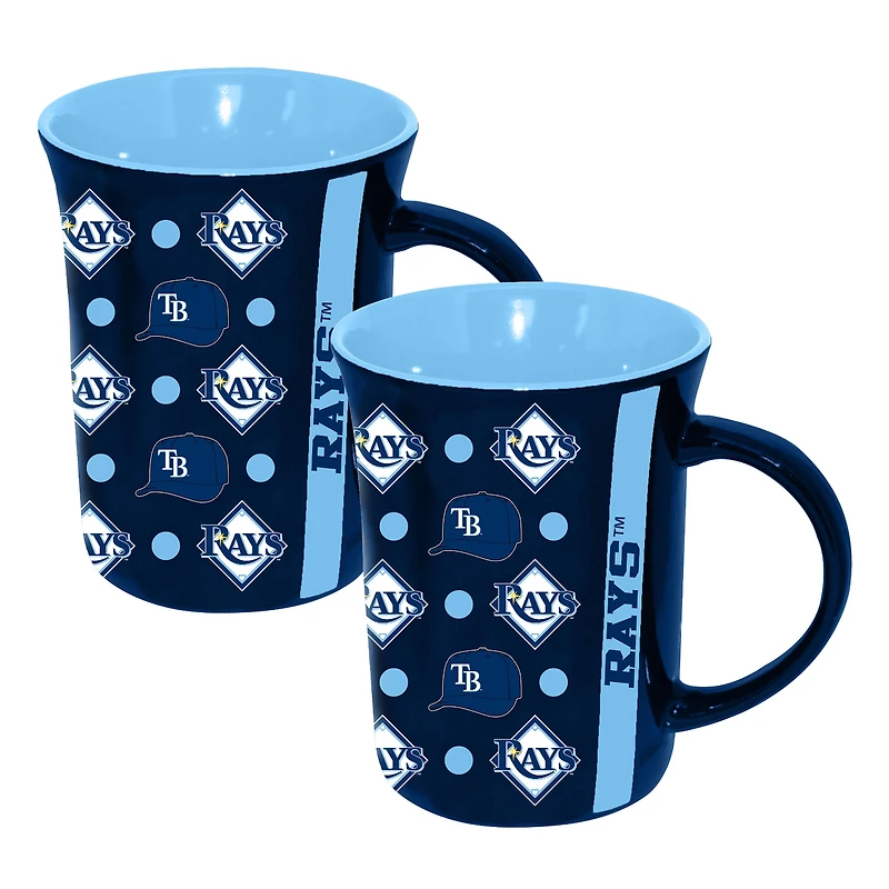 The Memory Company Tampa Bay Rays Two-Pack 15oz. Line Up Ceramic Mugs