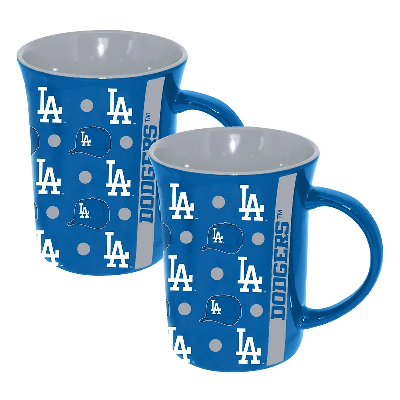The Memory Company Los Angeles Dodgers Two-Pack 15oz. Line Up Ceramic Mugs