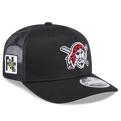 Men's New Era  Black Pittsburgh Pirates 2025 Spring Training 9SEVENTY Stretch-Snap Hat