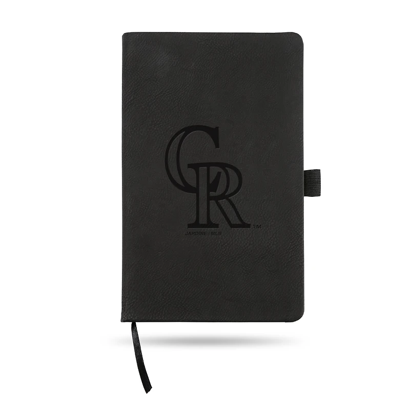 Black Colorado Rockies Ultra Suede Journal