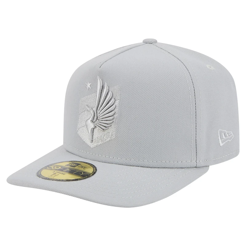 Men's New Era Gray Minnesota United FC Color Pack A-Frame 59FIFTY Fitted Hat