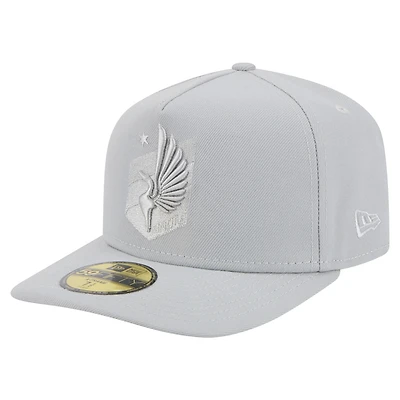 Men's New Era Gray Minnesota United FC Color Pack A-Frame 59FIFTY Fitted Hat