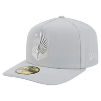 Men's New Era Gray Minnesota United FC Color Pack A-Frame 59FIFTY Fitted Hat