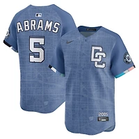 Men's CJ Abrams Blue Washington Nationals 2025 City Connect Limited Jersey