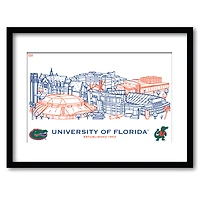 Florida Gators 11" x 14" Framed Campus Wall Art Collage
