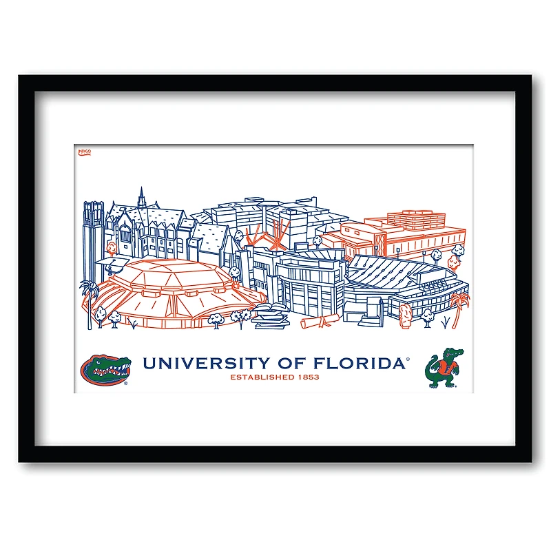 Florida Gators 11" x 14" Framed Campus Wall Art Collage