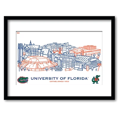 Florida Gators 11" x 14" Framed Campus Wall Art Collage