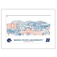 Boise State Broncos 11" x 14" Matted Campus Wall Art Collage