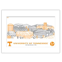 Tennessee Volunteers 11" x 14" Matted Campus Wall Art Collage