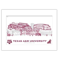 Texas A&M Aggies 11" x 14" Matted Campus Wall Art Collage