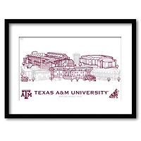 Texas A&M Aggies 11" x 14" Framed Campus Wall Art Collage