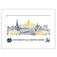 Notre Dame Fighting Irish 11" x 14" Matted Campus Wall Art Collage