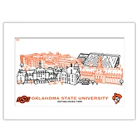 Oklahoma State Cowboys 11" x 14" Matted Campus Wall Art Collage