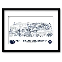 Penn State Nittany Lions 11" x 14" Framed Campus Wall Art Collage