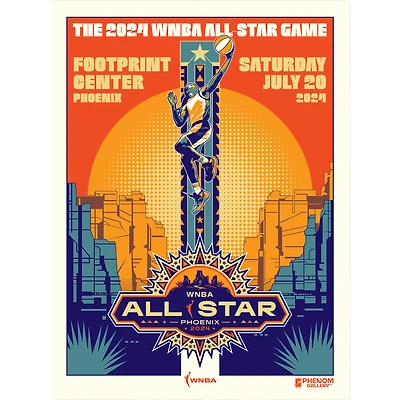 Phenom Gallery 2024 WNBA All-Star Game 18" x 24" Serigraph