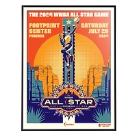 Phenom Gallery 2024 WNBA All-Star Game 18" x 24" Deluxe Framed Serigraph