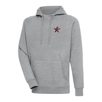 Men's Antigua Heather Gray 2024 WNBA All-Star Game Victory Raglan Pullover Hoodie