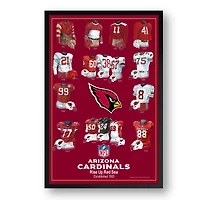 Arizona Cardinals 14" x 20" Uniform Heritage Framed Art Print