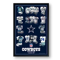 Dallas Cowboys 14" x 20" Uniform Heritage Framed Art Print