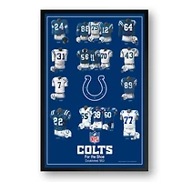 Indianapolis Colts 14" x 20" Uniform Heritage Framed Art Print