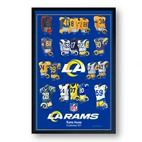 Los Angeles Rams 14" x 20" Uniform Heritage Framed Art Print