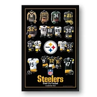 Pittsburgh Steelers 14" x 20" Uniform Heritage Framed Art Print