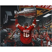 Aleksander Barkov Florida Panthers Autographed 2024 Stanley Cup Champions 16" x 20" Locker Room Raising Cup Photograph