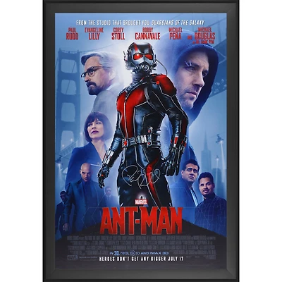 Paul Rudd Ant-Man Autographed Framed 27" x 40" Movie Poster